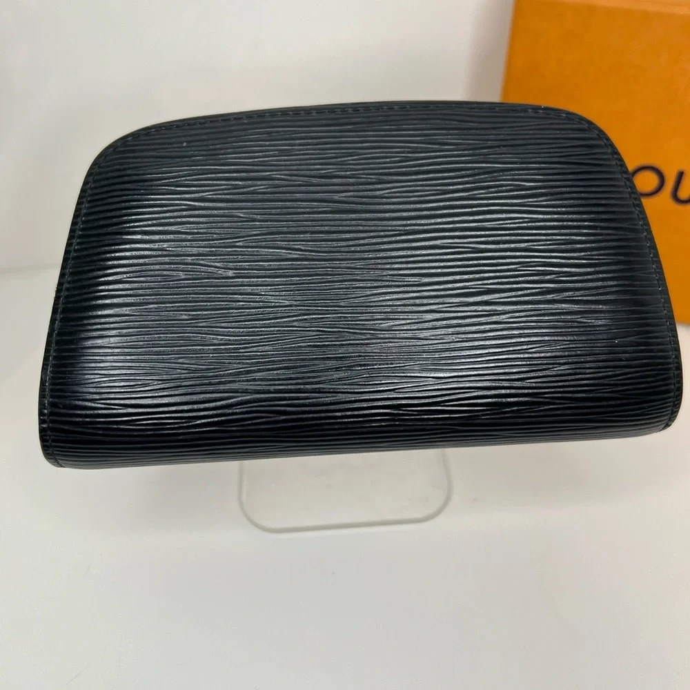 Louis Vuitton Black Epi Leather Cosmetic Pouch